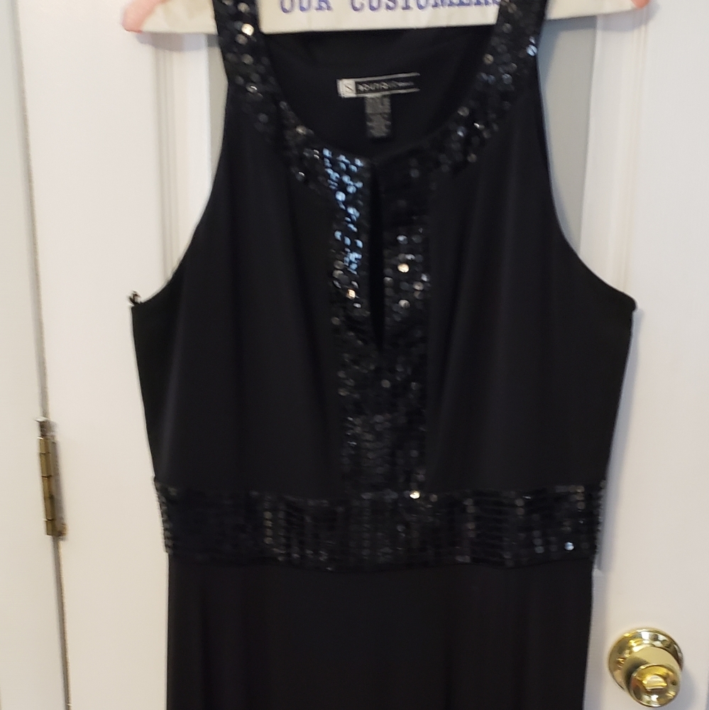 Black sequences dress